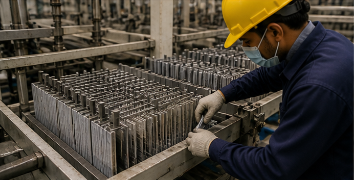 Battery plate manufacturing process